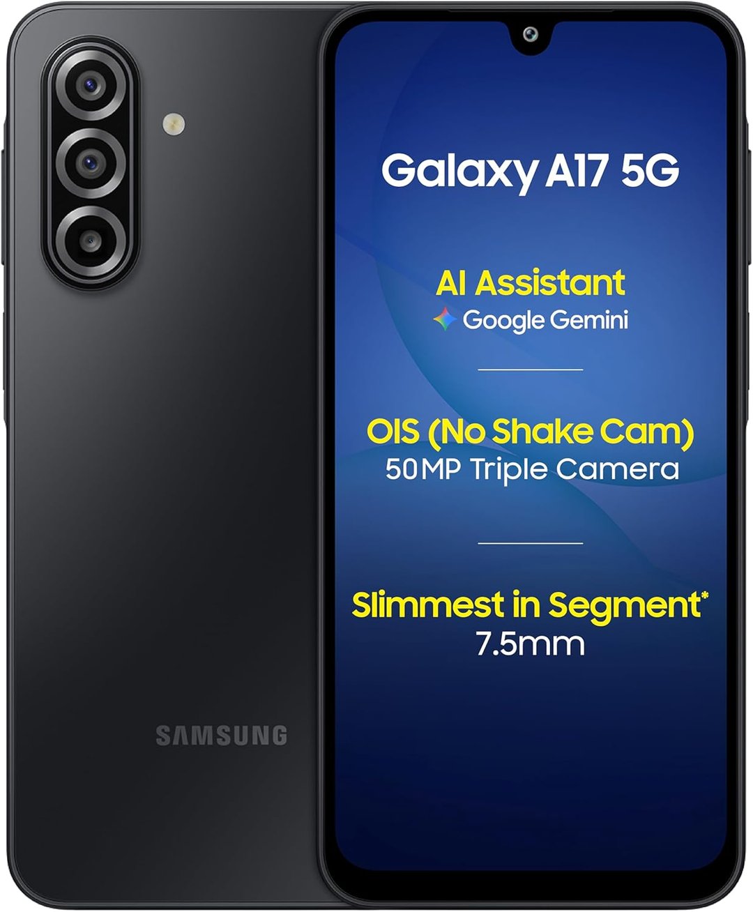 Samsung Galaxy A17 5G A176B — Zdjęcie poglądowe — kolor może się różnić