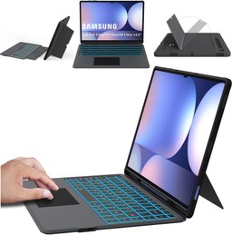 Samsung Galaxy Tab S10 Plus/S10 Plus 5G/ S9 Plus/ S9 FE Plus/ S9FE Plus 5G - Book Cover Keyboard - AI Key - Nordic 2