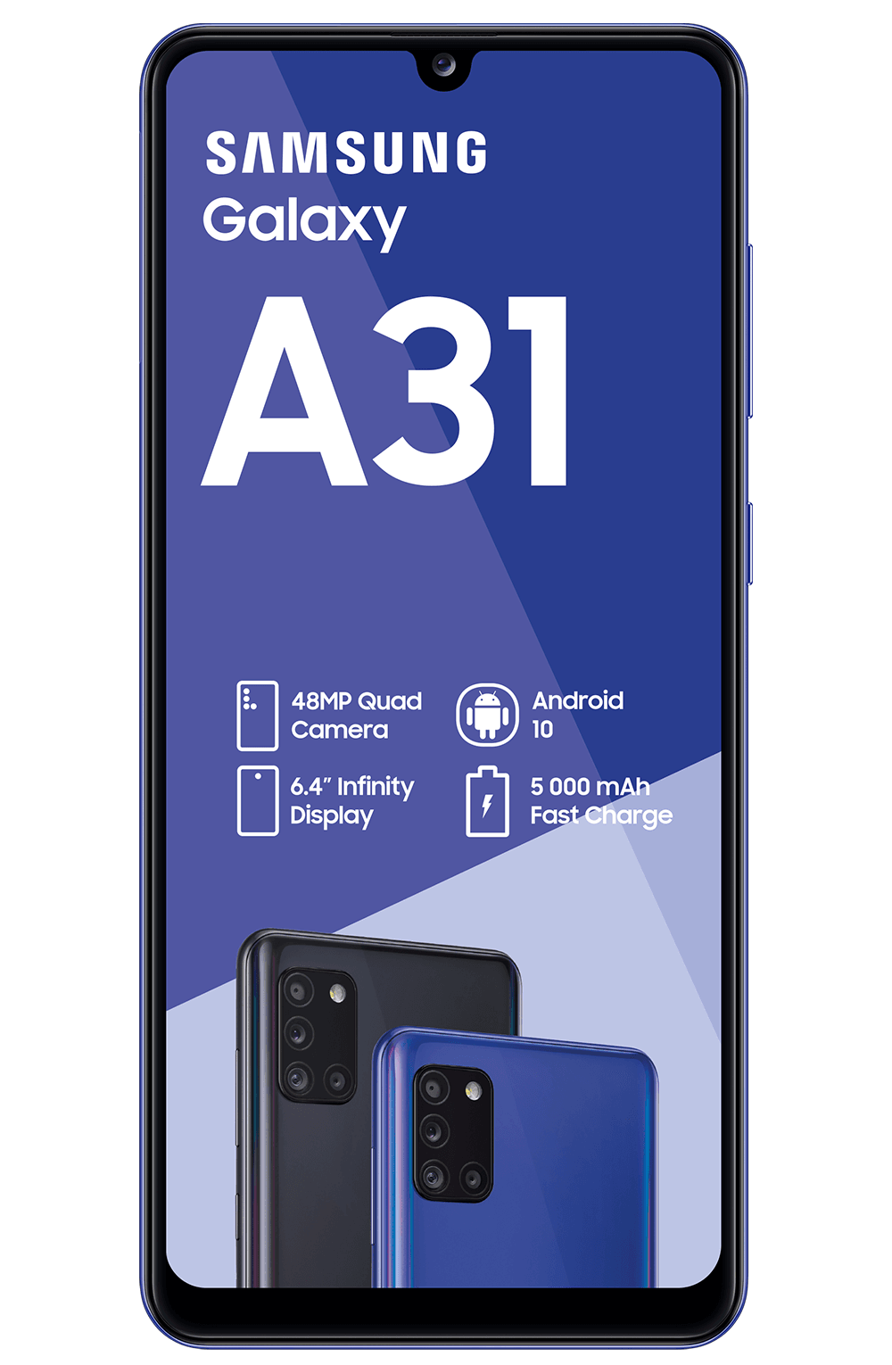 Samsung Galaxy A31 A315F — Zdjęcie poglądowe — kolor może się różnić