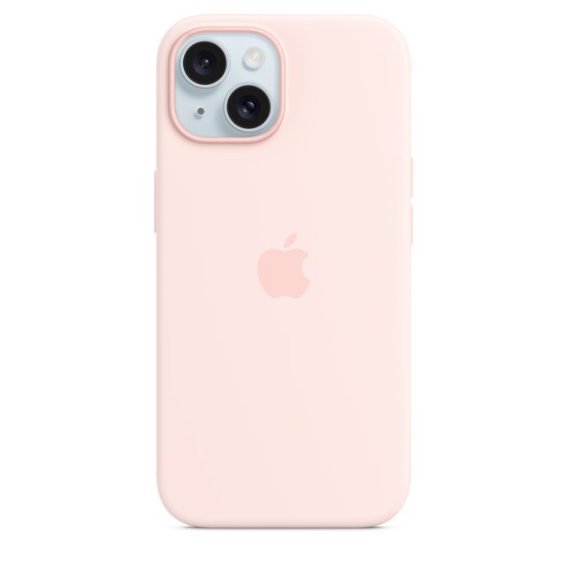 Apple iPhone 15 Plus - Silicone Case MagSafe - Pink