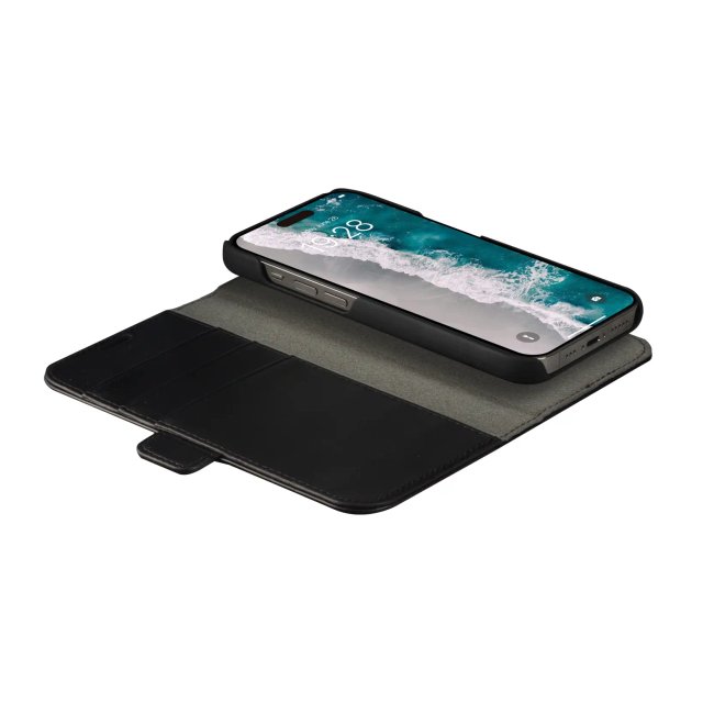 Dbramante1928 iPhone 14 Pro - Stockholm - 2-in-1 Wallet + Magnetic Cradle - Black