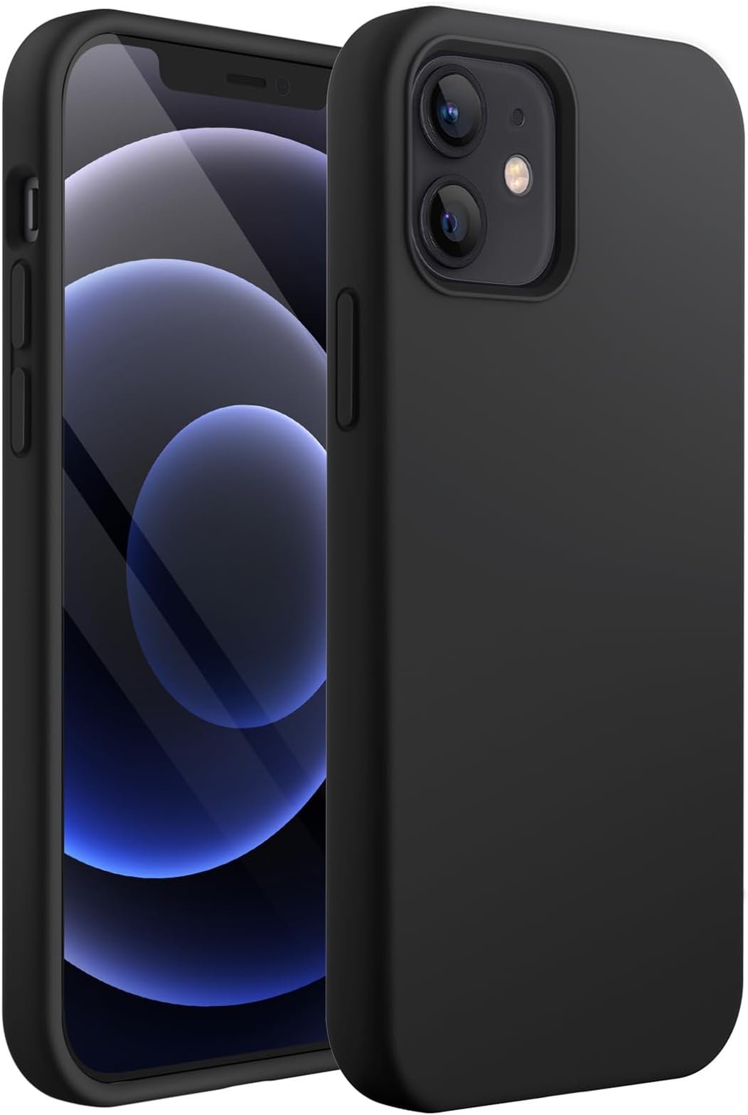 Xqisit iPhone 12 Mini - Silicone Case - Black
