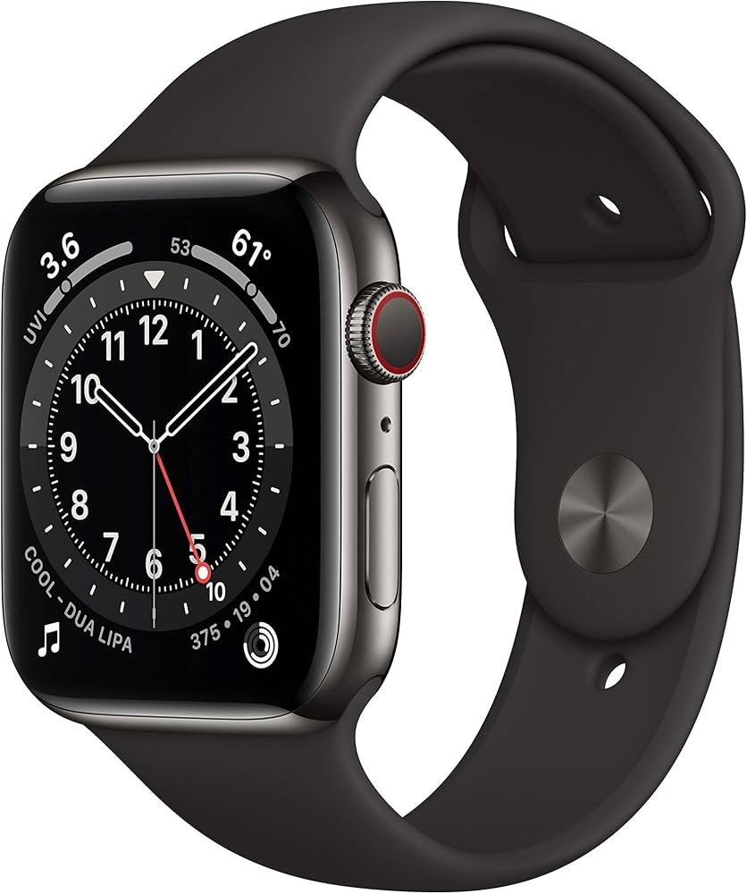 Apple Watch Series 6 44mm GPS + Cellular Stainless Steel case — Zdjęcie poglądowe — kolor może się różnić