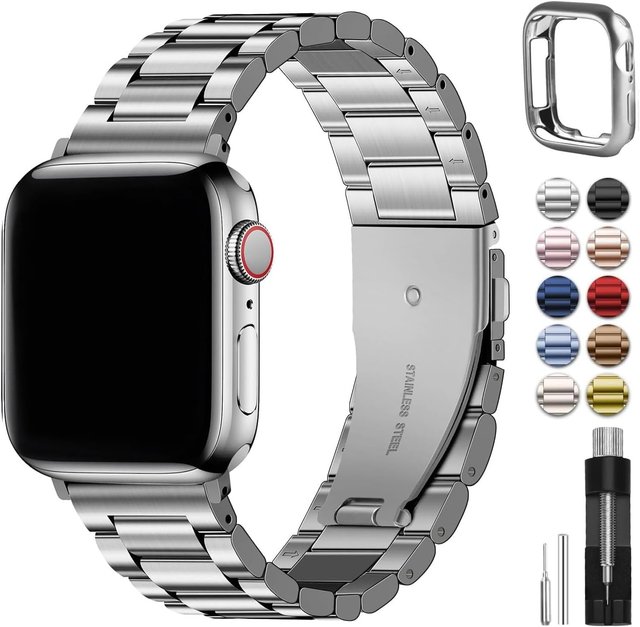 Apple Watch Series 7 45mm GPS + Cellular Stainless Steel Case