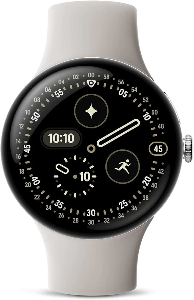 Google Pixel Watch 4 45mm WiFi — Zdjęcie poglądowe — kolor może się różnić