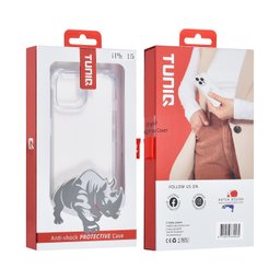 TUNIQ Etui tylne do iPhone 15 TPU — kolor: przezroczysty — Ochrona przed wstrząsami 4