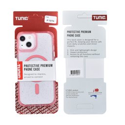 TUNIQ Etui tylne do iPhone 14 — Magsafe — Brokat — Zawieszka — kolor: różowy 3