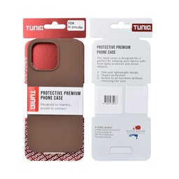 TUNIQ Etui tylne do iPhone 16 Pro Max — W całości silikonowe — kolor: brązowy 3