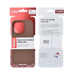 TUNIQ Etui tylne do iPhone 16 Pro — W całości silikonowe — kolor: brązowy 3