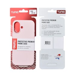 TUNIQ Etui tylne do iPhone 16 — W całości silikonowe — kolor: różowy 3