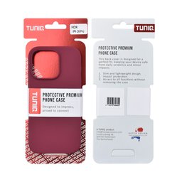 TUNIQ Etui tylne do iPhone 16 Pro — W całości silikonowe — kolor: fioletowy 3