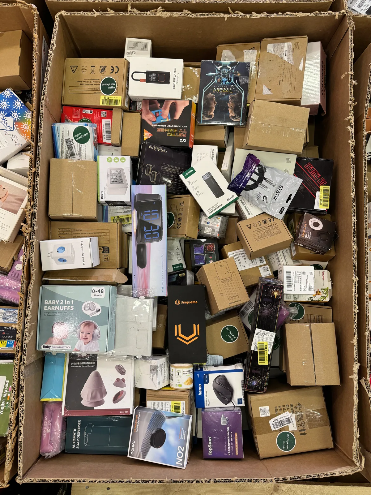 Amazon paleta 117 — mix zboží, 120.5 kg
