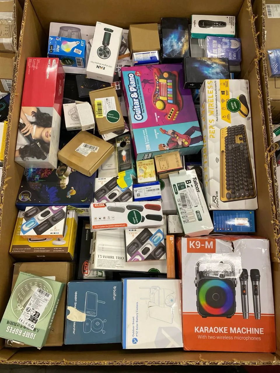 Amazon paleta 107 — Amazon vratky — malá elektronika