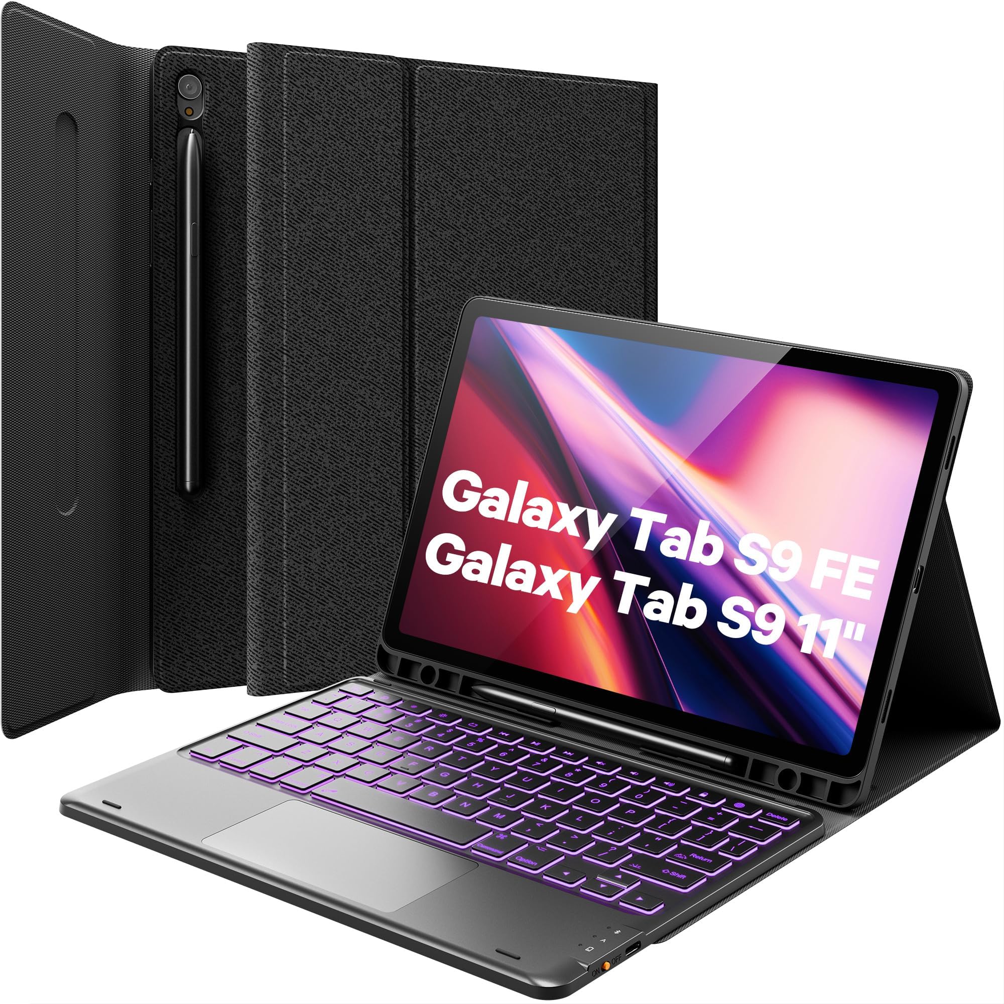 Samsung Galaxy Tab S10 FE Plus - Book Cover Keyboard Slim - AI Key - PRT