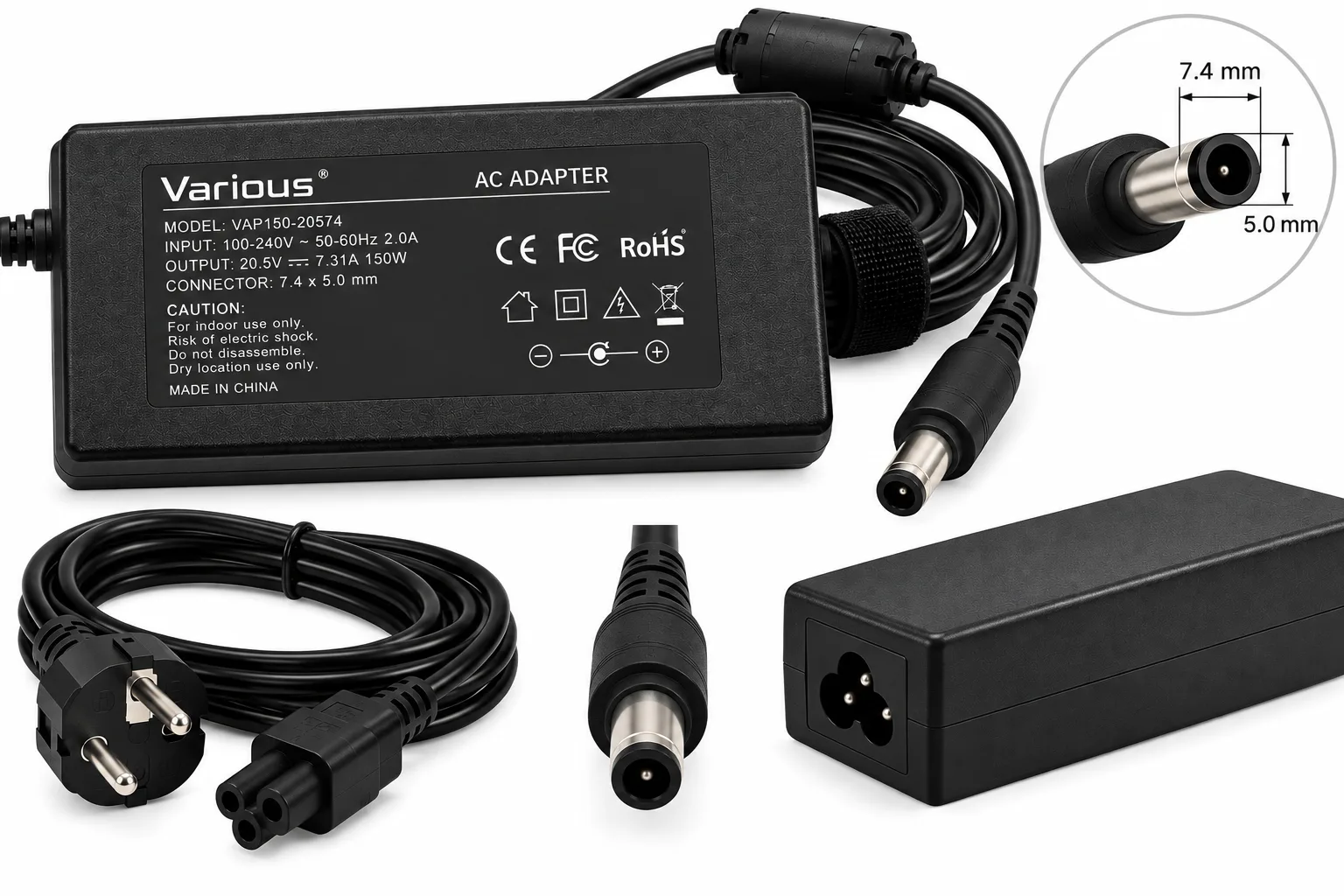 Various 7.4x5.0 20.5V 150W (7.31A)