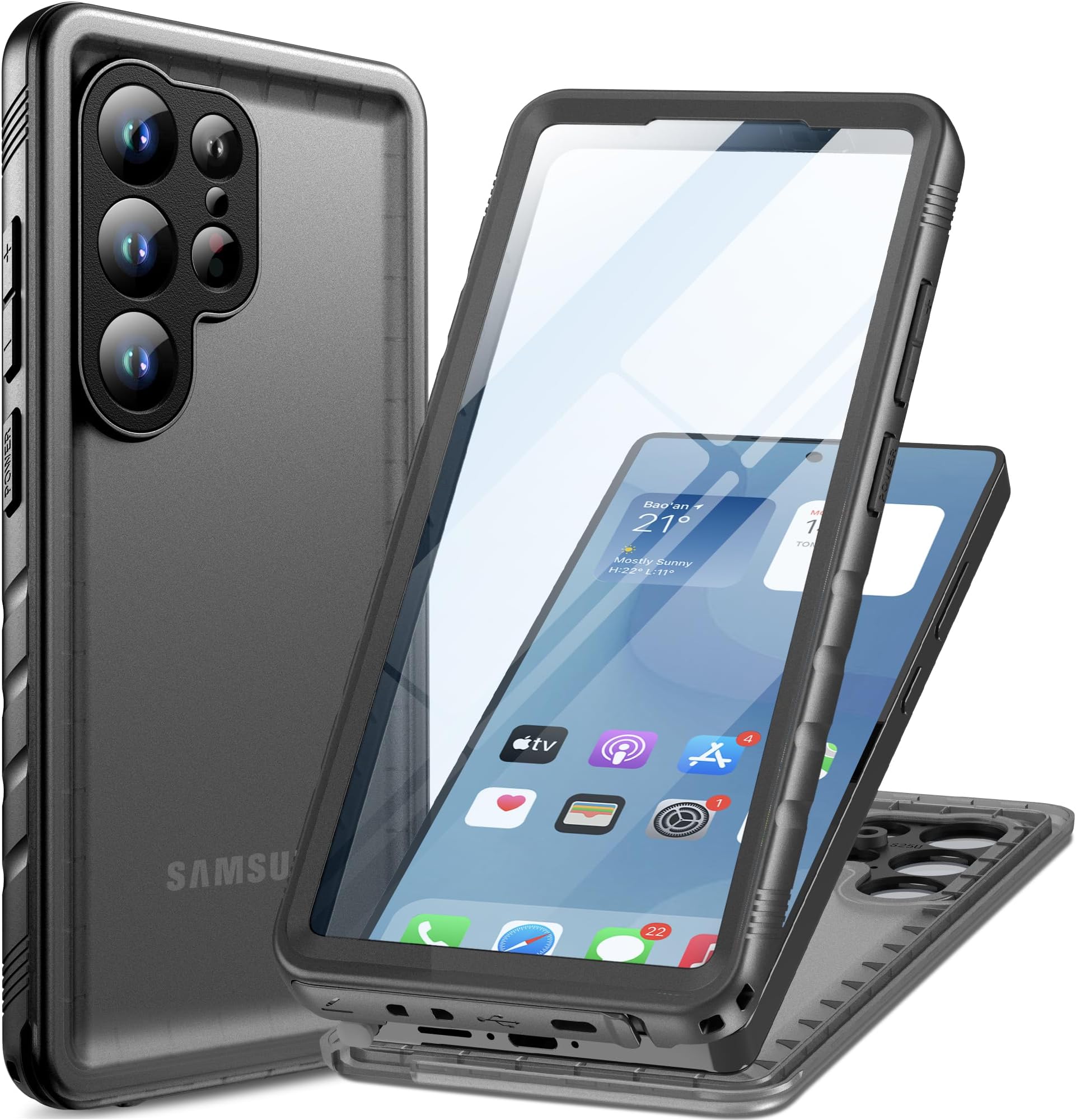 Samsung Galaxy S25 Ultra - Standing Grip Case - White