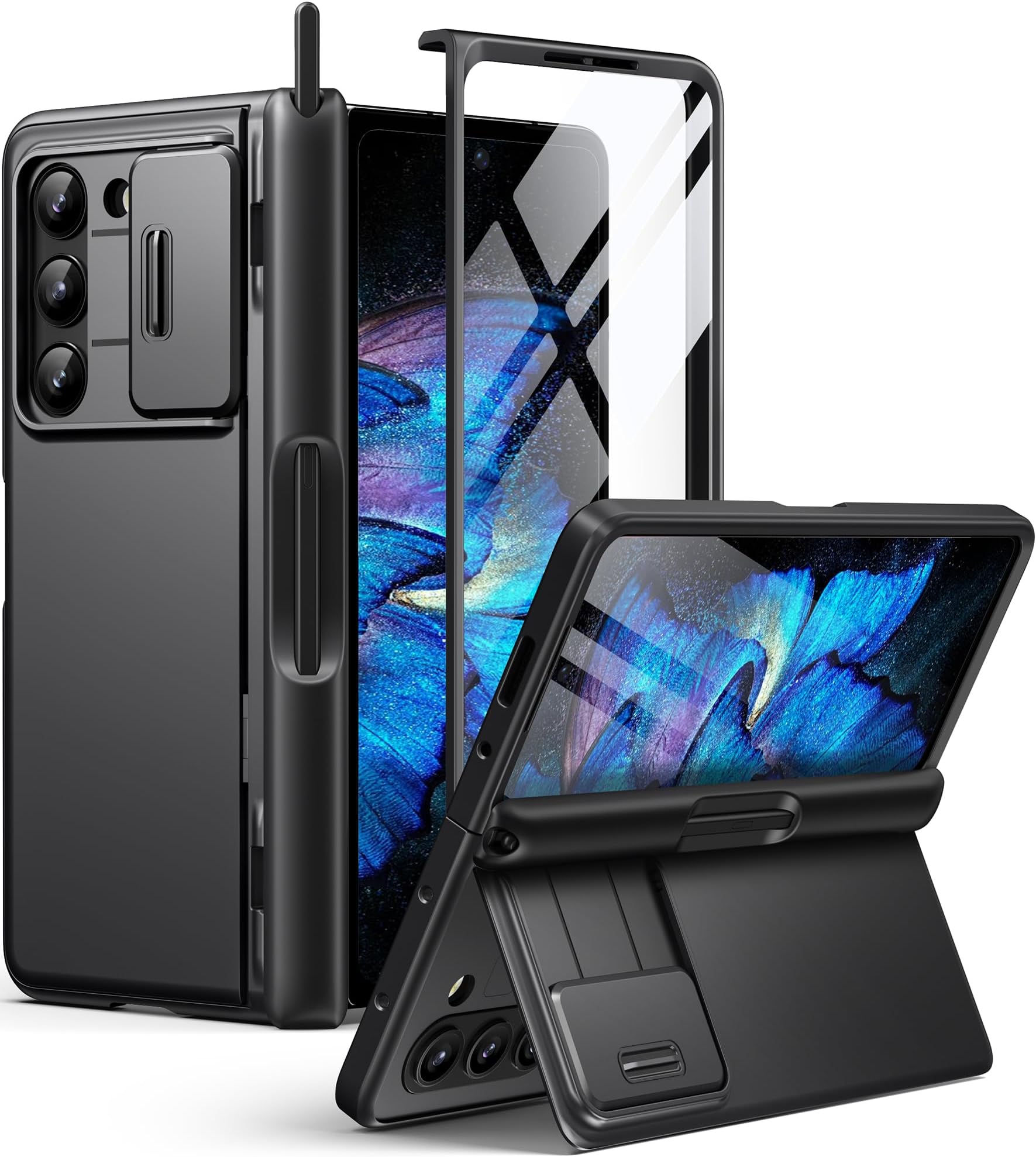 Samsung Galaxy Z Fold 4 - Slim Standing Cover - Black
